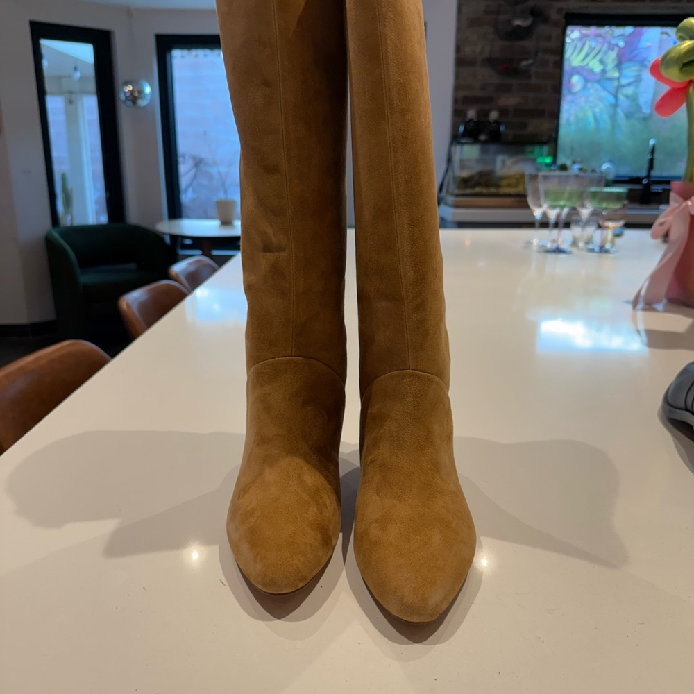 Chic Tan Over the Knee Women's Boots